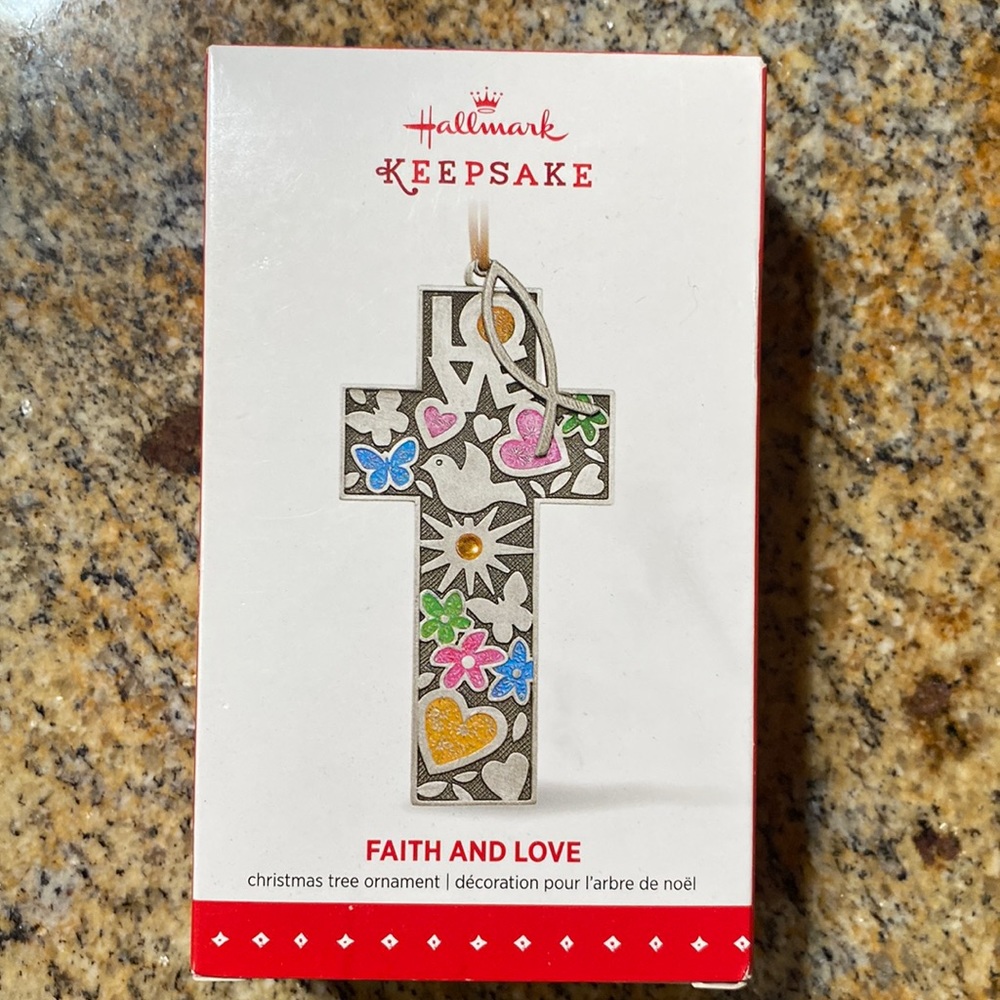Faith and live hallmark keepsake ornament metal 2015